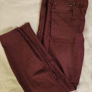 Prana Men's Straight Jeans in Burgundy